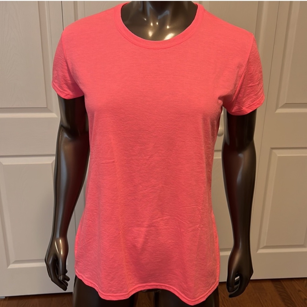 Gold Toe Powersox Women's Bright Pink Short Sleeve Tee, Size Large